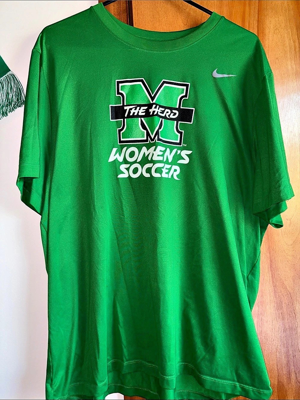 Nike Dri-FIT The Nike Tee Marshall University Women's Soccer Green 3XL